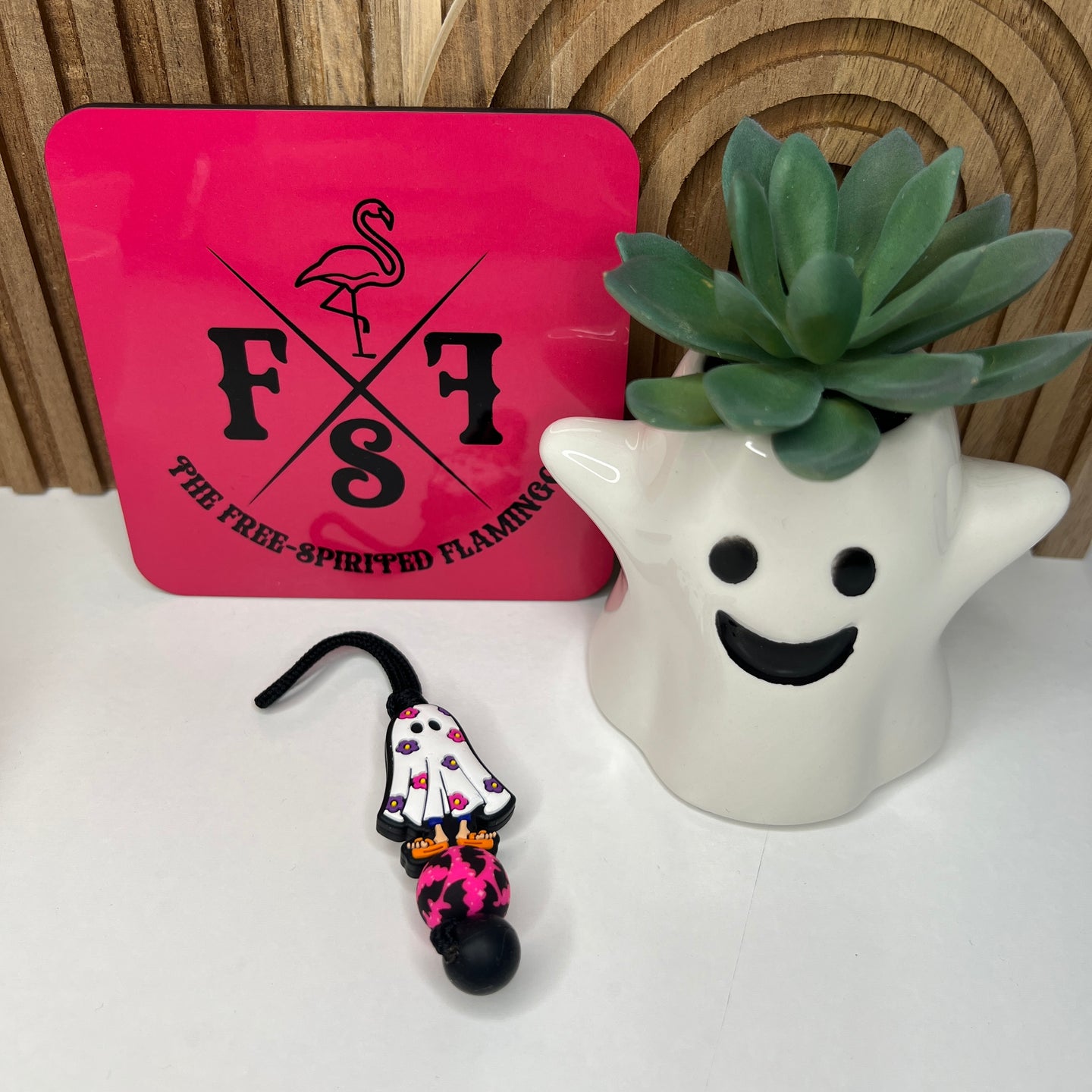 Lizzy Ghost Zipper Charm